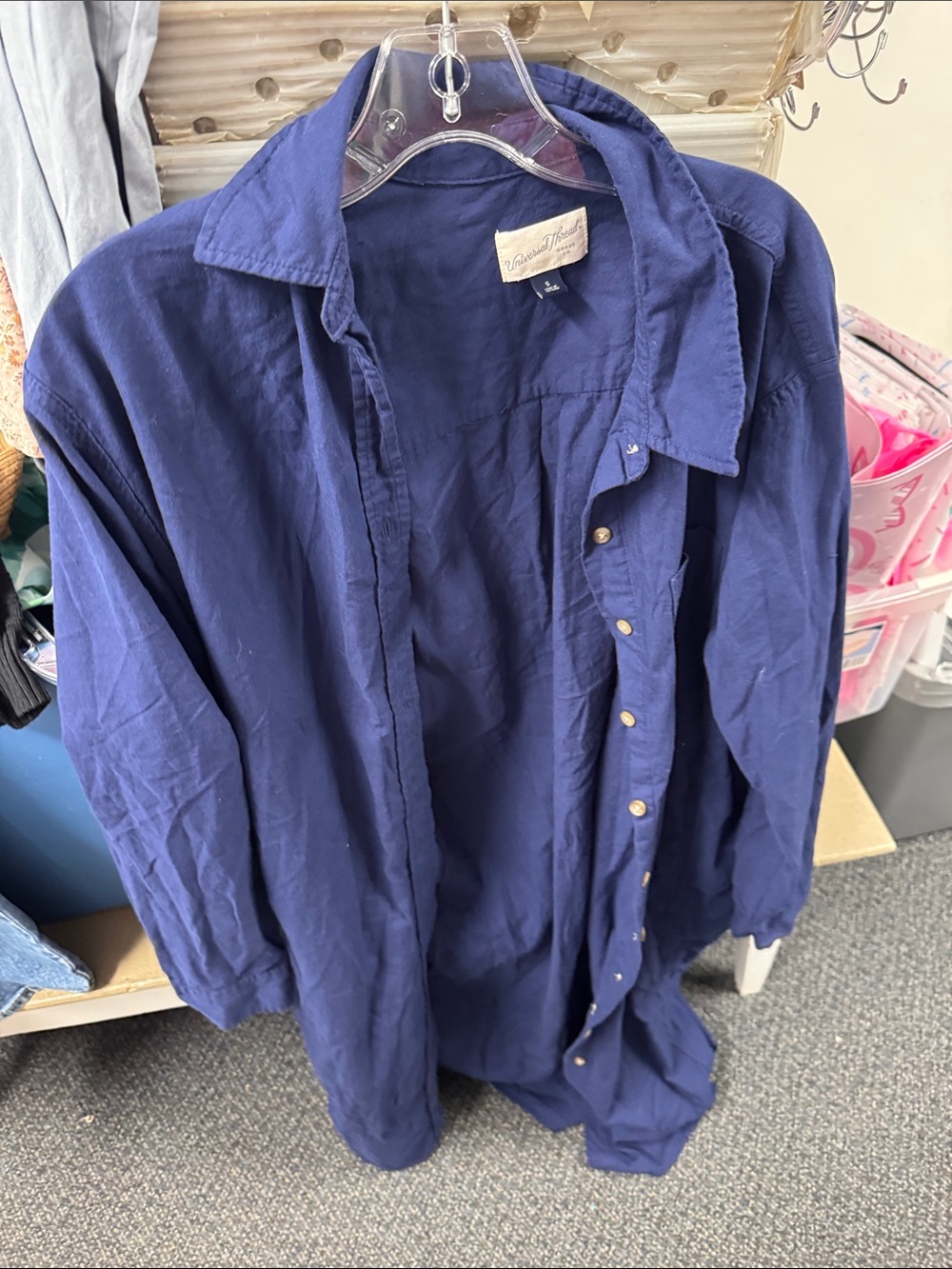 Universal thread button down dress S // 080643